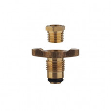 Клапан сливной латунный для компрессоров, 1/4", вентиль "барашек" INTERTOOL PT-5021 Клапан сливной латунный для компрессоров, 1/4", вентиль "барашек" INTERTOOL PT-5021
