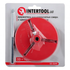 Тримач для корончатых свердел 103 мм, з центрувальним свердлом INTERTOOL SD-0399