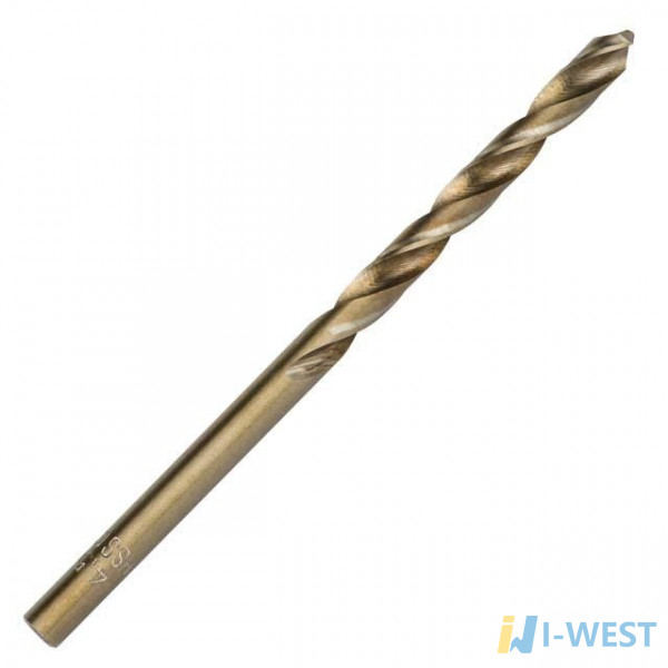 Свердло кобальтовое по металу 4.5 мм HSS-Co, DIN 338 INTERTOOL SD-5445