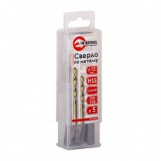 Свердло кобальтовое по металу 12 мм HSS-Co, DIN 338 INTERTOOL SD-5520