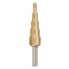 Свердло ступеневу по металу 4-12 мм INTERTOOL SD-5812
