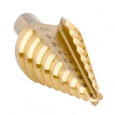 Свердло ступеневу по металу 4-20 мм INTERTOOL SD-5820 Свердло ступеневу по металу 4-20 мм INTERTOOL SD-5820