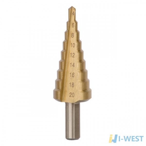 Свердло ступеневу по металу 4-20 мм INTERTOOL SD-5820