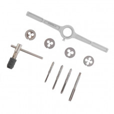 Набор плашек M4-M8 и метчиков M4-M8, 10ед. INTERTOOL SD-8025