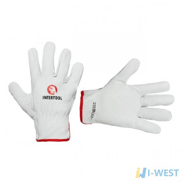 Перчатка кожаная из высококачественной овечьей кожи 10" Driver Style " INTERTOOL SP-0170