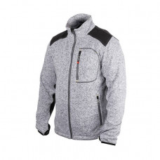 Куртка в'язана SOFTSHELL сірого кольору з чорними вставками, тканина 100% поліестер 270 G, з кишенею на грудях і двома бічними, розмір L INTERTOOL SP-3113 Куртка в'язана SOFTSHELL сірого кольору з чорними вставками, тканина 100% поліестер 270 G, з кишенею на грудях і двома бічними, розмір L INTERTOOL SP-3113