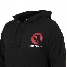 Худі чорний трикотаж арт . 8862 разм . L INTERTOOL SP -4001  (SP-4001)