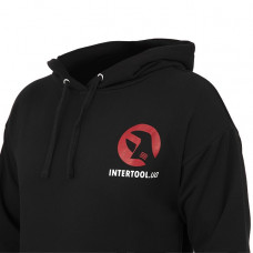 Худі чорний трикотаж арт . 8862 разм . M INTERTOOL SP -4002  (SP-4002)