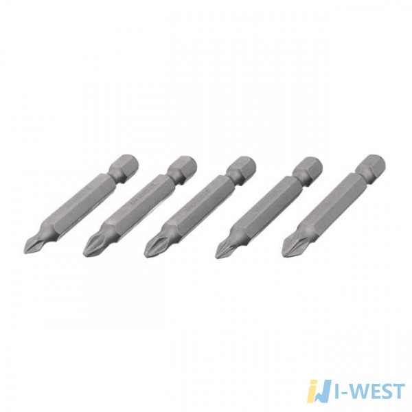 Комплект викруткових насадок PH1 , PH2 , PZ1 , PZ2 1/4 " * 50мм , ACR , S2 , уп . 5шт . , STORM INTERTOOL VT - 0205  (VT-0205)
