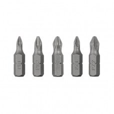 Комплект отверточных насадок PH1, PH2, PZ1, PZ2 1/4"*25мм, S2, уп. 5шт., STORM INTERTOOL VT-0210 Комплект отверточных насадок PH1, PH2, PZ1, PZ2 1/4"*25мм, S2, уп. 5шт., STORM INTERTOOL VT-0210