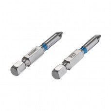Комплект викруткових насадок PZ1 1/4"*50мм, S2, уп. 2шт., STORM INTERTOOL VT-0214