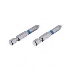 Комплект викруткових насадок PZ2 1/4"*50мм, S2, уп. 2шт., STORM INTERTOOL VT-0215