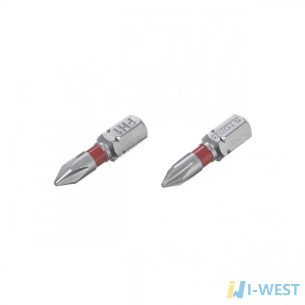 Комплект викруткових насадок PH1 1/4"*25мм, S2, уп. 2шт., STORM INTERTOOL VT-0217