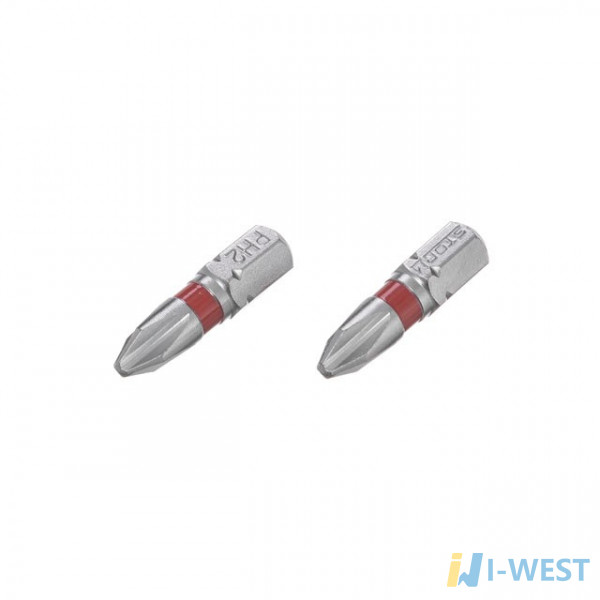 Комплект викруткових насадок PH2 1/4"*25мм, S2, уп. 2шт., STORM INTERTOOL VT-0218 Комплект викруткових насадок PH2 1/4"*25мм, S2, уп. 2шт., STORM INTERTOOL VT-0218