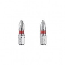 Комплект викруткових насадок PH2 1/4"*25мм, S2, уп. 2шт., STORM INTERTOOL VT-0218 Комплект викруткових насадок PH2 1/4"*25мм, S2, уп. 2шт., STORM INTERTOOL VT-0218