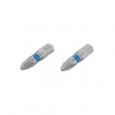 Комплект отверточных насадок PZ2 1/4"*25мм, S2, уп. 2шт., STORM INTERTOOL VT-0221