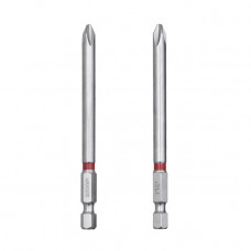 Комплект викруткових насадок PH2 1/4"*90мм, S2, уп. 2шт., STORM INTERTOOL VT-0224