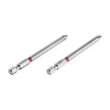 Комплект викруткових насадок PH2 1/4"*90мм, S2, уп. 2шт., STORM INTERTOOL VT-0224 Комплект викруткових насадок PH2 1/4"*90мм, S2, уп. 2шт., STORM INTERTOOL VT-0224