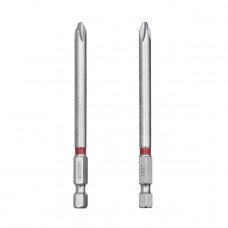 Комплект викруткових насадок PH2 1/4"*90мм, S2, уп. 2шт., STORM INTERTOOL VT-0224 Комплект викруткових насадок PH2 1/4"*90мм, S2, уп. 2шт., STORM INTERTOOL VT-0224