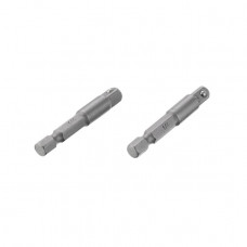 Переходник с Hex 1/4" на квадрат 1/4" под шуруповерт, CR-V, уп. 2шт INTERTOOL VT-0234 Переходник с Hex 1/4" на квадрат 1/4" под шуруповерт, CR-V, уп. 2шт INTERTOOL VT-0234