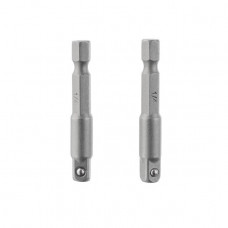 Переходник с Hex 1/4" на квадрат 1/4" под шуруповерт, CR-V, уп. 2шт INTERTOOL VT-0234 Переходник с Hex 1/4" на квадрат 1/4" под шуруповерт, CR-V, уп. 2шт INTERTOOL VT-0234