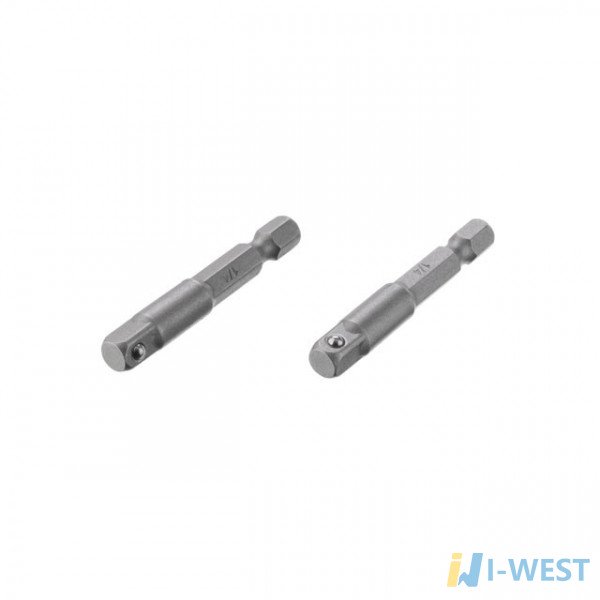 Перехідник із Hex 1/4" на квадрат 1/4" під шуруповерт, CR-V, уп. 2шт INTERTOOL VT-0234