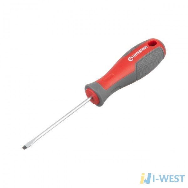 Отвертка шлицевая SL3.0*75 мм, CR-V INTERTOOL VT-3301 Отвертка шлицевая SL3.0*75 мм, CR-V INTERTOOL VT-3301