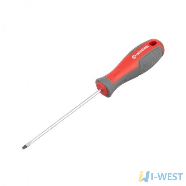 Отвертка шлицевая SL3.0*100 мм, CR-V INTERTOOL VT-3302 Отвертка шлицевая SL3.0*100 мм, CR-V INTERTOOL VT-3302
