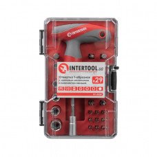 Отвертка Т-образная с храповым механизмом и комплектом насадок 29 ед. INTERTOOL VT-3330 Отвертка Т-образная с храповым механизмом и комплектом насадок 29 ед. INTERTOOL VT-3330