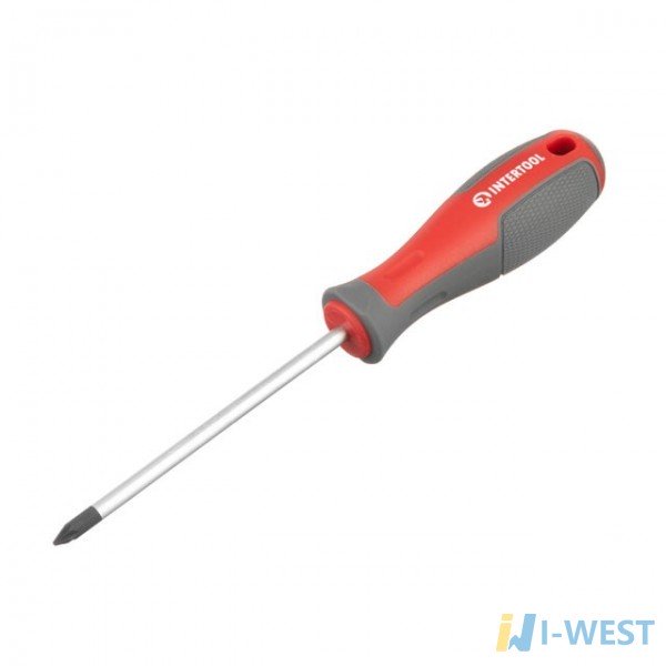 Отвертка крестовая PZ1*100 мм, CR-V INTERTOOL VT-3332 Отвертка крестовая PZ1*100 мм, CR-V INTERTOOL VT-3332
