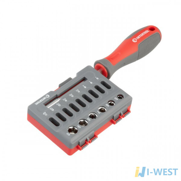 Викрутка з комплектом насадок 16 од INTERTOOL VT-3345 Викрутка з комплектом насадок 16 од INTERTOOL VT-3345