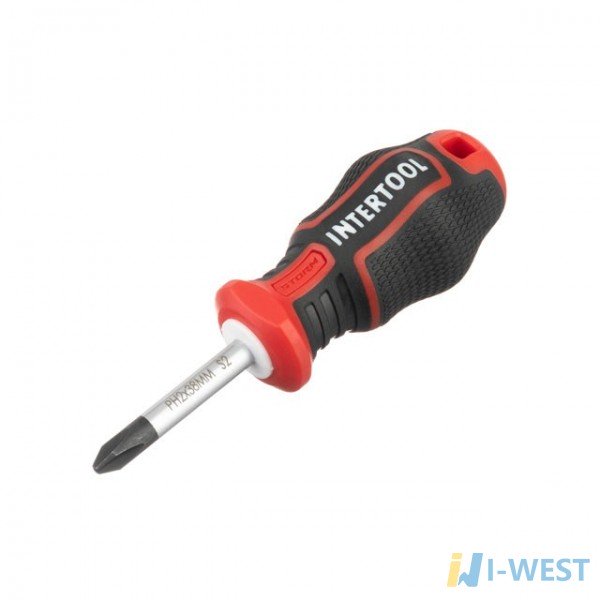 Отвертка крестовая PH2*38 мм, S2, STORM INTERTOOL VT-3419