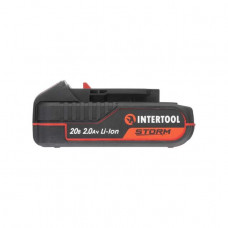 Акумулятор 20 В, літій-іон, 2.0 Ач, індикатор рівня заряду INTERTOOL WT-0340 Акумулятор 20 В, літій-іон, 2.0 Ач, індикатор рівня заряду INTERTOOL WT-0340
