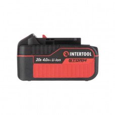 Акумулятор 20 В, літій-іон, 4.0 Ач, індикатор рівня заряду INTERTOOL WT-0341 Акумулятор 20 В, літій-іон, 4.0 Ач, індикатор рівня заряду INTERTOOL WT-0341