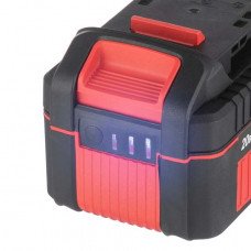 Акумулятор 20 В, літій-іон, 4.0 Ач, індикатор рівня заряду INTERTOOL WT-0341 Акумулятор 20 В, літій-іон, 4.0 Ач, індикатор рівня заряду INTERTOOL WT-0341