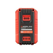 Акумулятор 20 В, літій-іон, 6.0 Ач, індикатор рівня заряду INTERTOOL WT-0342 Акумулятор 20 В, літій-іон, 6.0 Ач, індикатор рівня заряду INTERTOOL WT-0342