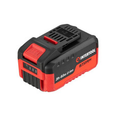 Акумулятор 20 В, літій-іон, 8.0 Ач, індикатор рівня заряду INTERTOOL WT-0343 Акумулятор 20 В, літій-іон, 8.0 Ач, індикатор рівня заряду INTERTOOL WT-0343