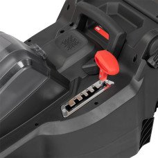 Газонокосарка акумуляторна з безщітковим двигуном 40 В (2х20 В), 3500 об/хв, ширина захвату 370 мм, висота зрізу 25-75 мм, контейнер 40 літрів, без ЗП та АКБ, STORM INTERTOOL WT-9216 Газонокосарка акумуляторна з безщітковим двигуном 40 В (2х20 В), 3500 об/хв, ширина захвату 370 мм, висота зрізу 25-75 мм, контейнер 40 літрів, без ЗП та АКБ, STORM INTERTOOL WT-9216