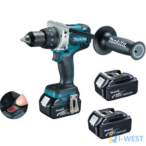 Акумуляторна дриль-шуруповерт Makita DDF 481 RFE3 (DDF481RFE)