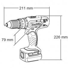Акумуляторний ударний шуруповерт Makita DHP 343 SYE (DHP343SYE)
