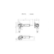 W 9-115 (600354010) Угловая шлифовальная машина Metabo W 9-115 (600354010) Угловая шлифовальная машина Metabo