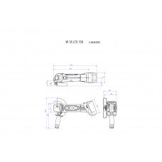 W 18 LTX 150 Quick (600404840) Акумуляторна кутова шліфувальна машина Metabo