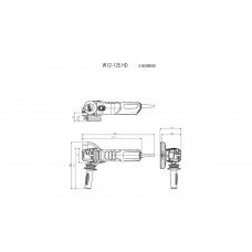 W 12-125 HD (600408000) Угловая шлифовальная машина Metabo