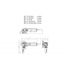 WE 15-125 HD Set GED (600465500) Кутова шліфувальна машина Metabo WE 15-125 HD Set GED (600465500) Кутова шліфувальна машина Metabo