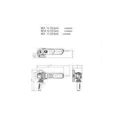 WEA 17-125 Quick (600534000) Кутова шліфувальна машина Metabo WEA 17-125 Quick (600534000) Кутова шліфувальна машина Metabo