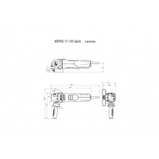 WEPBA 17-125 Quick (600548000) Кутова шліфувальна машина Metabo WEPBA 17-125 Quick (600548000) Кутова шліфувальна машина Metabo