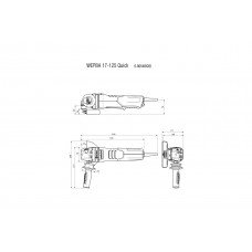 WEPBA 17-125 Quick (600548000) Угловая шлифовальная машина Metabo WEPBA 17-125 Quick (600548000) Угловая шлифовальная машина Metabo