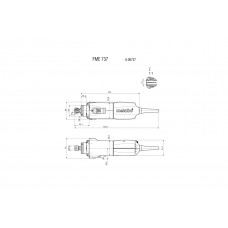 FME 737 (600737000) Фрезер, фрезерний та шліфувальний двигун Metabo FME 737 (600737000) Фрезер, фрезерний та шліфувальний двигун Metabo