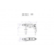 SBEV 1100-2 S (600784500) Дриль ударний Metabo SBEV 1100-2 S (600784500) Дриль ударний Metabo