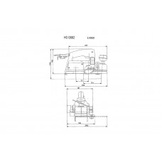 Ho 0882 (600882000) Рубанок Metabo Ho 0882 (600882000) Рубанок Metabo